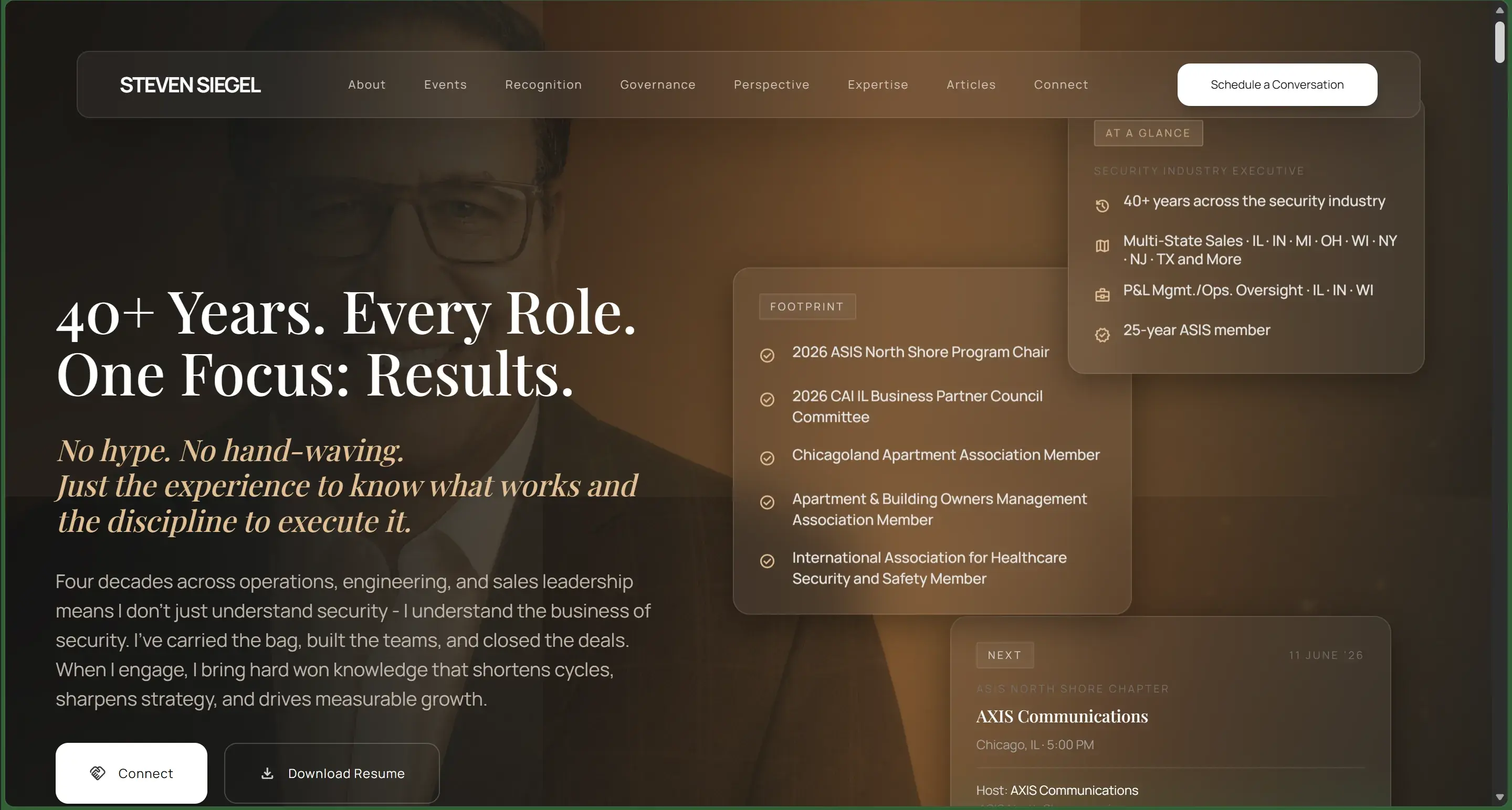 Steven Siegel executive personal platform